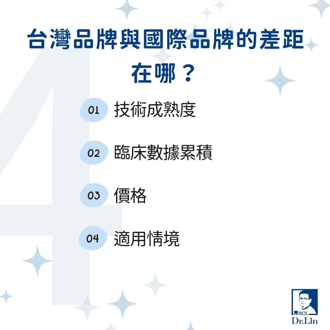 植牙品牌ptt大解密:各國植牙品牌市佔、價格與適用情況全比較,哪個最適合你? 3 台灣品牌與國際品牌的差距在哪